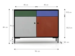 Aparador MDF 2 puertas 2 cajones estampado HECHO EN ESPAÑA