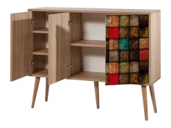 Aparador MEGA-723 sonoma color roble 120x36x90 cm