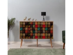 Aparador MEGA-723 sonoma color roble 120x36x90 cm