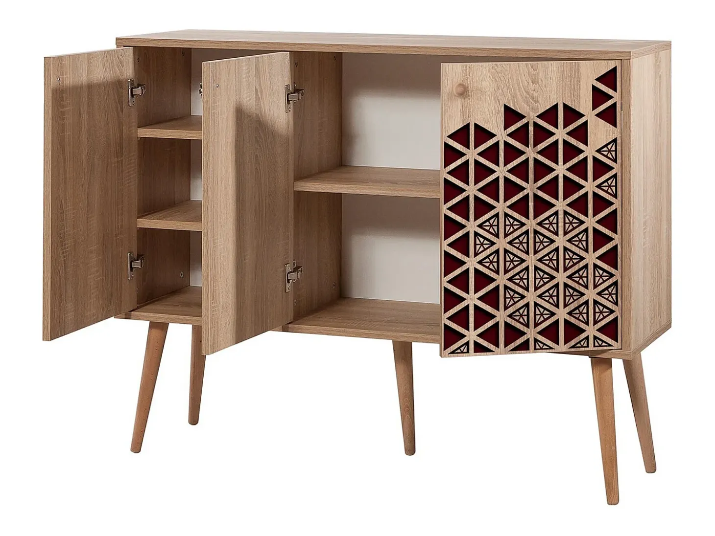Aparador Mega-122 sonoma color roble 120x36x90 cm