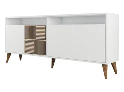Aparador Milan blanco 180x35x78.6 cm