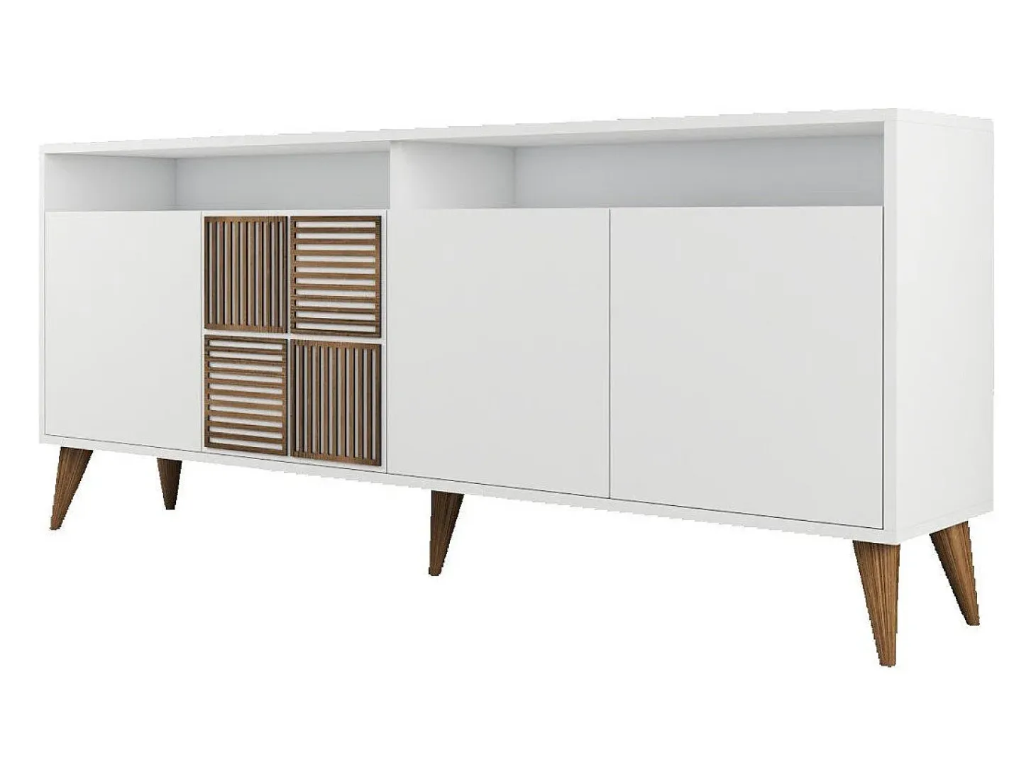 Aparador Milan blanco 180x35x78.6 cm
