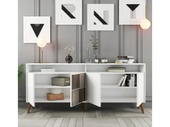 Aparador Milan blanco 180x35x78.6 cm