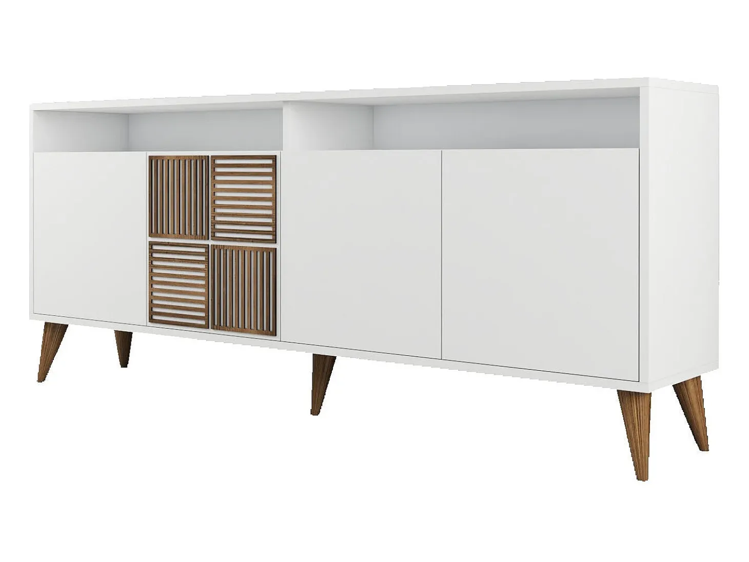 Aparador Milan blanco 180x35x78.6 cm