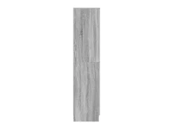 Aparador moderno rectangular mediano de MDF gris Sonoma