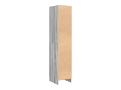 Aparador moderno rectangular mediano de MDF gris Sonoma