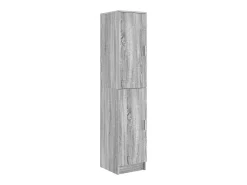 Aparador moderno rectangular mediano de MDF gris Sonoma