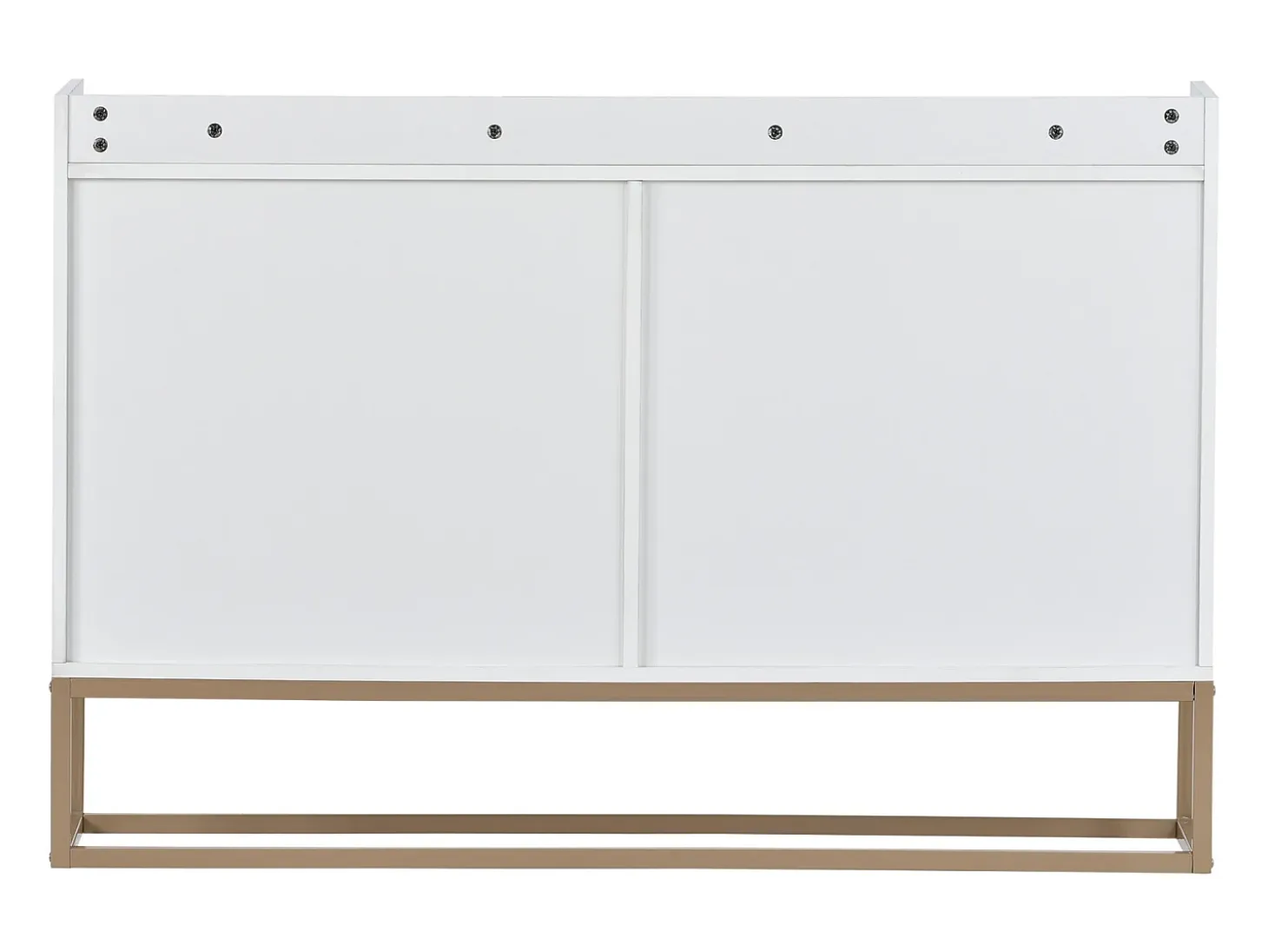 Aparador moderno 120x30 cm, cómoda con puertas, mueble de almacenaje, aparador sin tiradores, color blanco