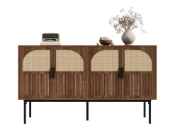 Aparador moderno y sencillo - 140 x 40 x 80 cm - mueble de almacenaje para salón - MDF - natural