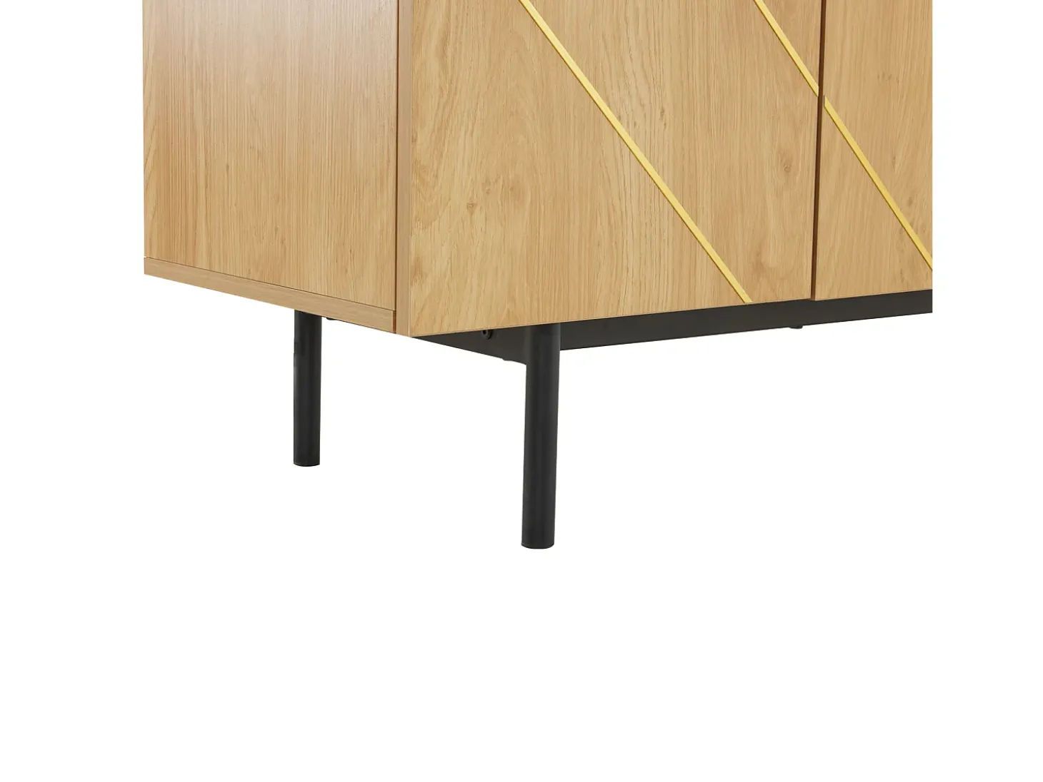Aparador multifuncional de 4 puertas para salón, comedor y dormitorio 160x40x78cm
