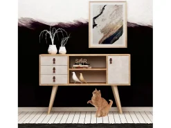 Aparador İndira color roble Blanco 120x40x80 cm