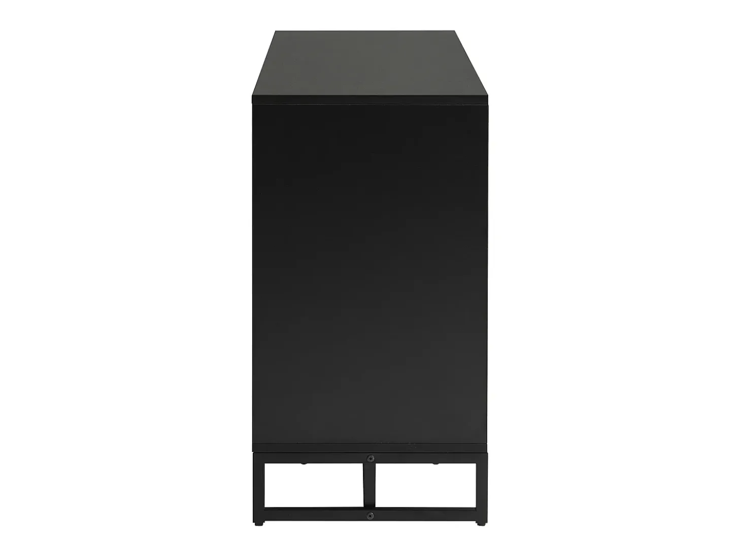 Aparador negro con 2 puertas y 3 cajones - Patrón Chevron