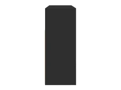 Aparador negro de madera de ingeniería 116 x 30 x 75 cm Aparador