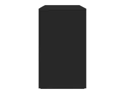 Aparador Negro Madera de Ingeniería Negra 120 x 41 x 75 cm Aparador Negro