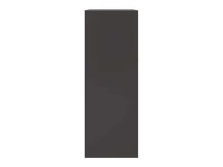 Aparador negro 67x39x107 cm acero