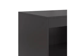 Aparador negro 67x39x107 cm acero