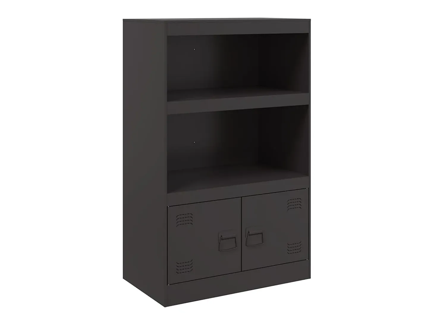 Aparador negro 67x39x107 cm acero