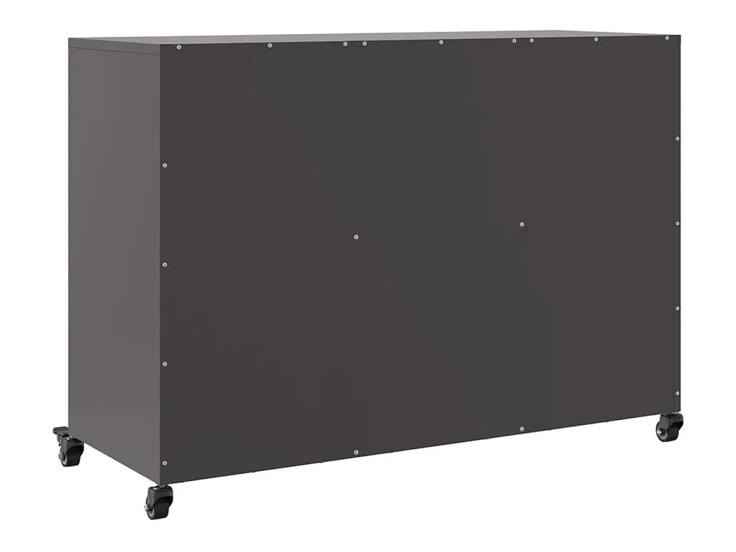 Aparador negro 100,5x39x72 cm acero