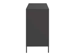 Aparador negro 101,5x39x73,5 cm acero laminado en frío