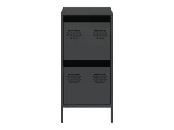 Aparador negro 35x39x73,5 cm acero laminado en frío