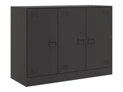 Aparador negro 99x39x73 cm acero