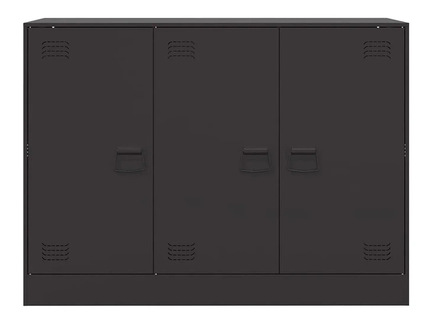 Aparador negro 99x39x73 cm acero