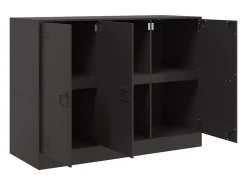 Aparador negro 99x39x73 cm acero
