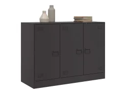 Aparador negro 99x39x73 cm acero