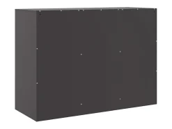 Aparador negro 99x39x73 cm acero