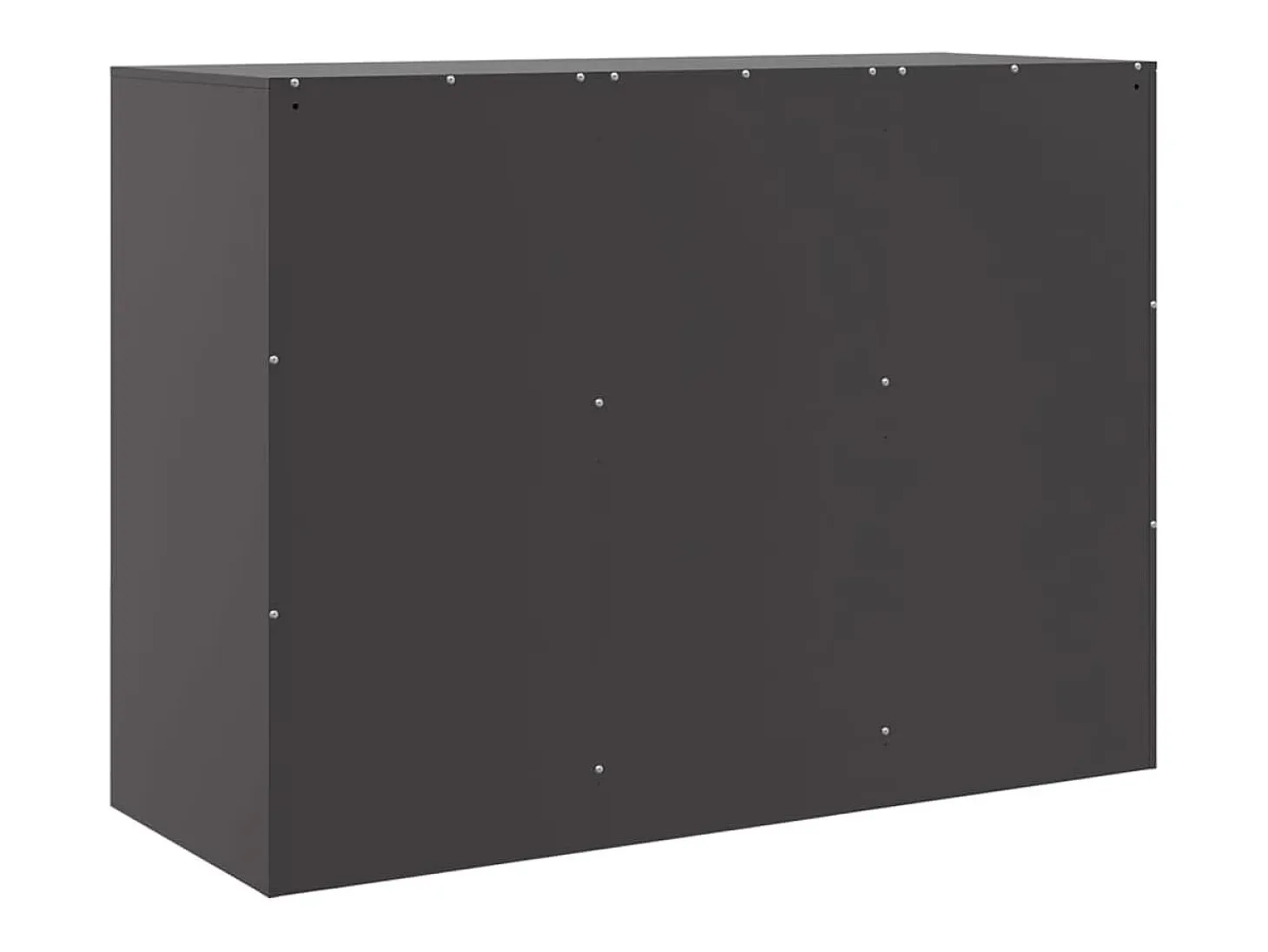 Aparador negro 99x39x73 cm acero
