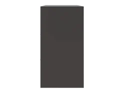 Aparador negro 99x39x73 cm acero