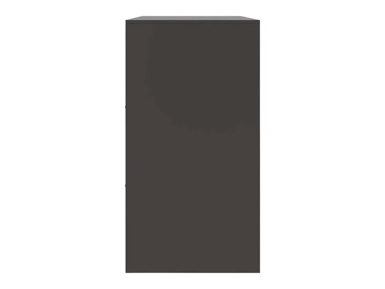 Aparador negro 99x39x73 cm acero