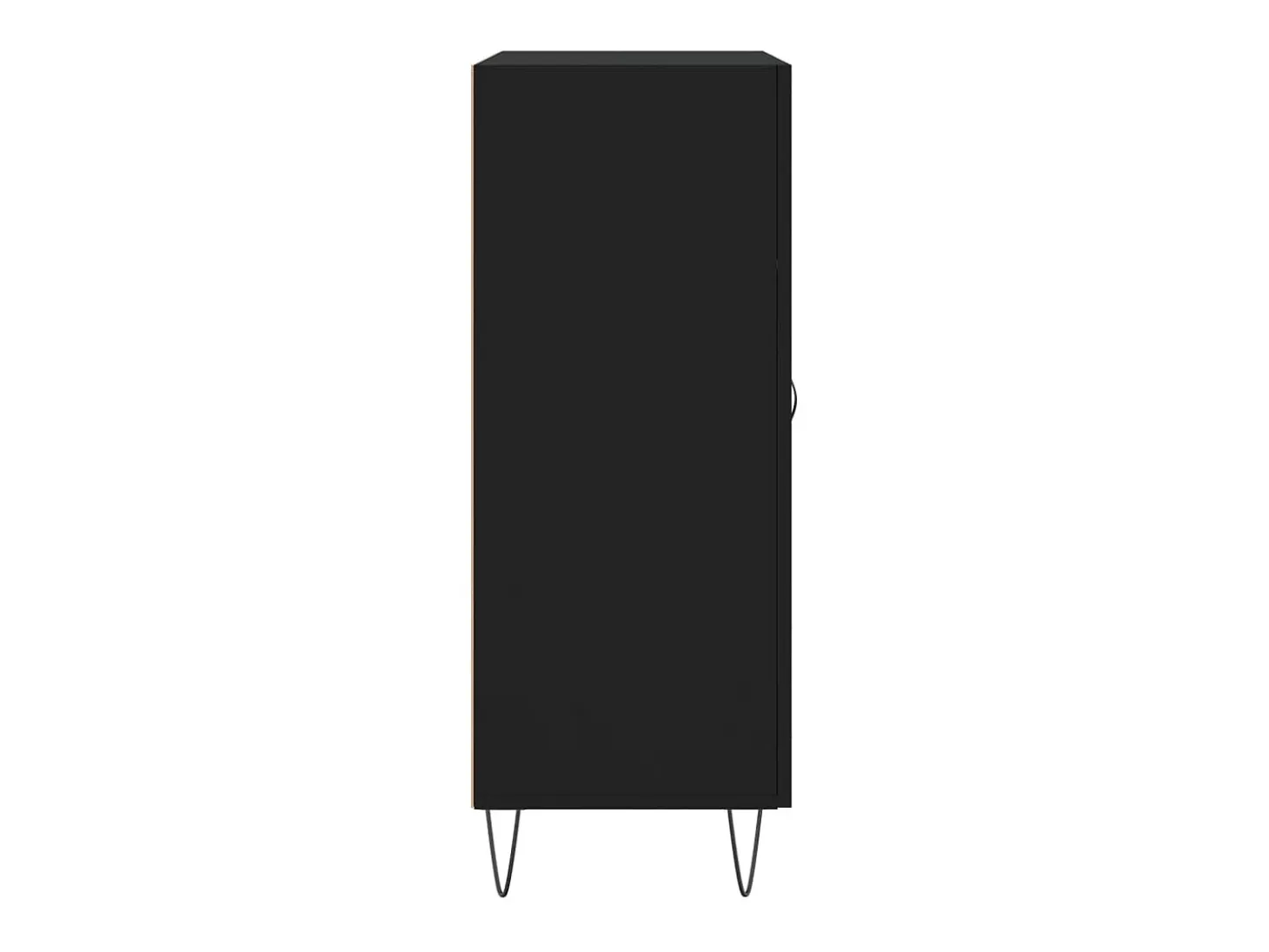 Aparador negro 69,5x34x90 cm madera de ingeniería