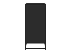 Aparador negro 62x35x76 cm madera contrachapada