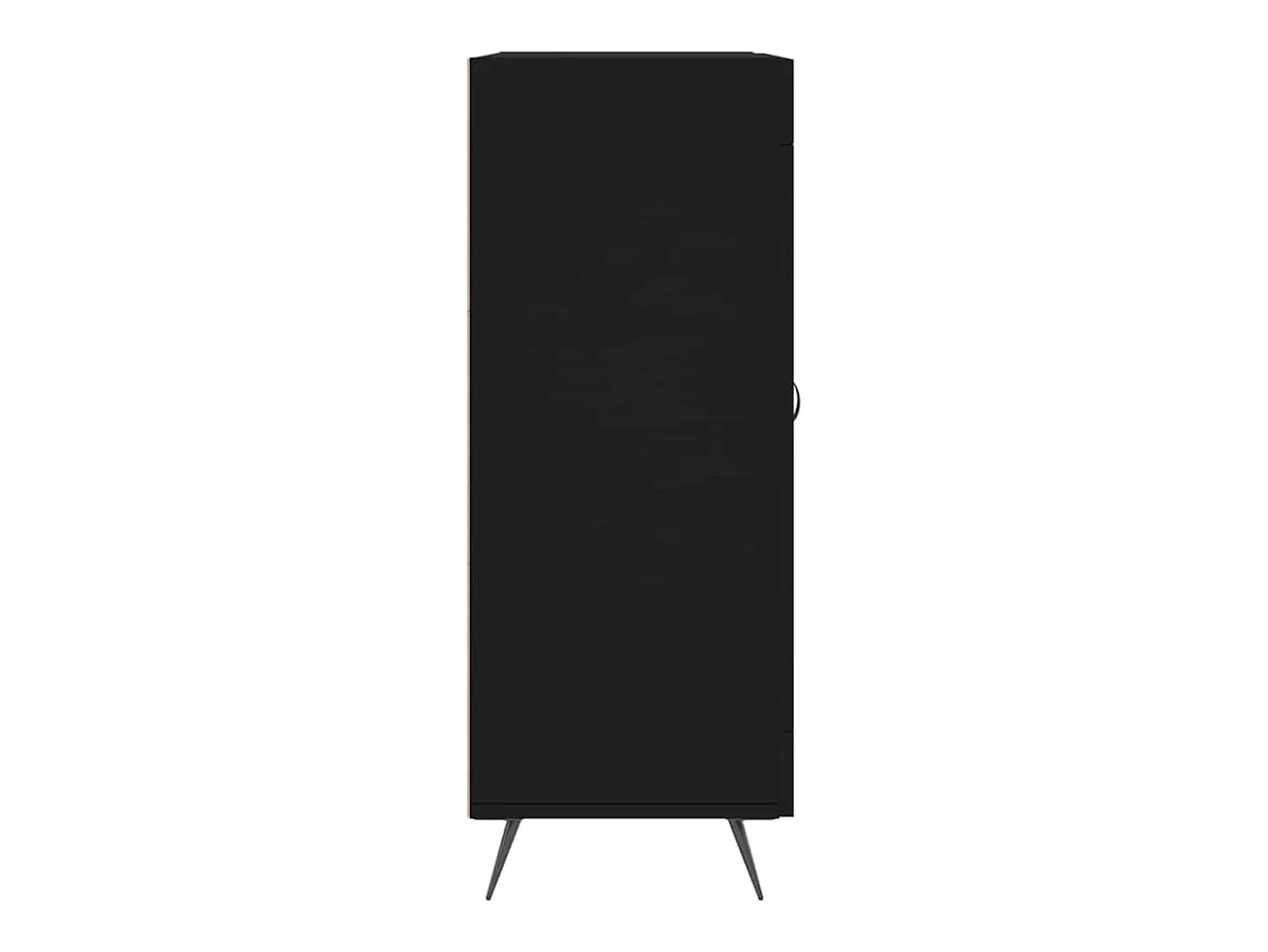 Aparador negro 69,5x34x90 cm madera de ingeniería