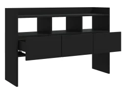 Aparador negro 105x30x70 cm Madera de ingeniería