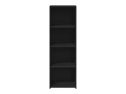 Aparador negro 40x41x124 cm madera contrachapada