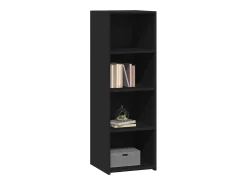 Aparador negro 40x41x124 cm madera contrachapada