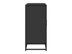 Aparador negro 92x35x76 cm madera contrachapada