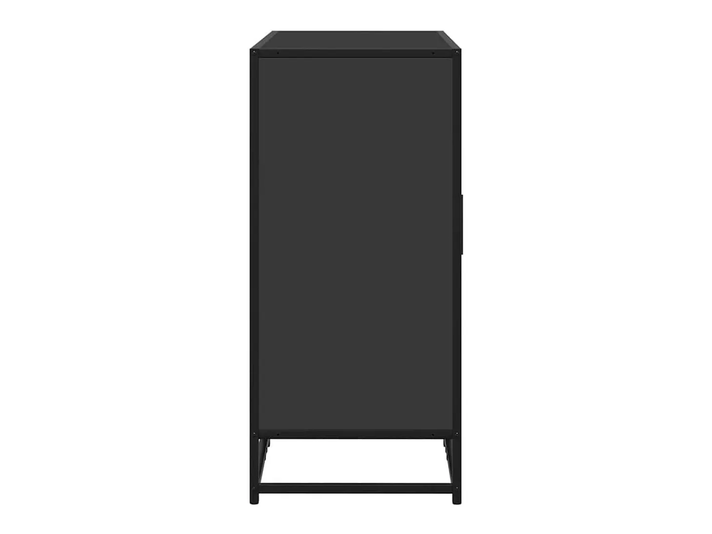 Aparador negro 92x35x76 cm madera contrachapada