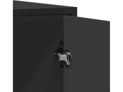 Aparador negro 92x35x76 cm madera contrachapada