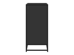 Aparador negro 68x35x76 cm madera contrachapada