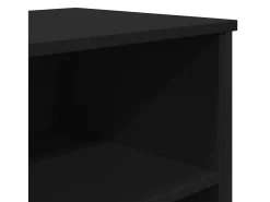 Aparador negro 101x35,5x74,5 cm madera de ingeniería