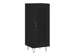 Aparador negro 34,5x34x90 cm Madera de ingeniería