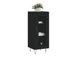 Aparador negro 34,5x34x90 cm Madera de ingeniería