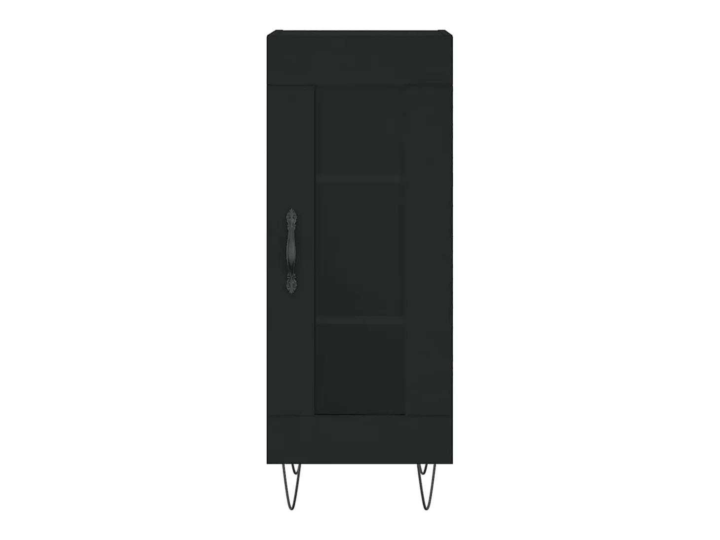Aparador negro 34,5x34x90 cm Madera de ingeniería