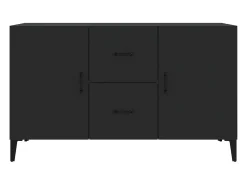 Aparador negro 100x36x60 cm madera de ingeniería