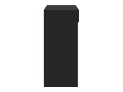 Aparador negro 80x42,5x93 cm madera contrachapada