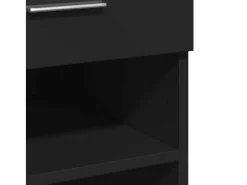 Aparador negro 80x42,5x93 cm madera contrachapada
