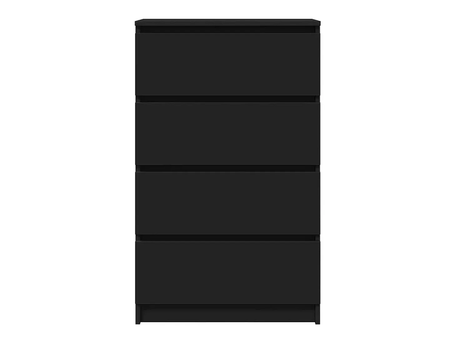 Aparador negro 60x35x98,5 cm Madera de ingeniería